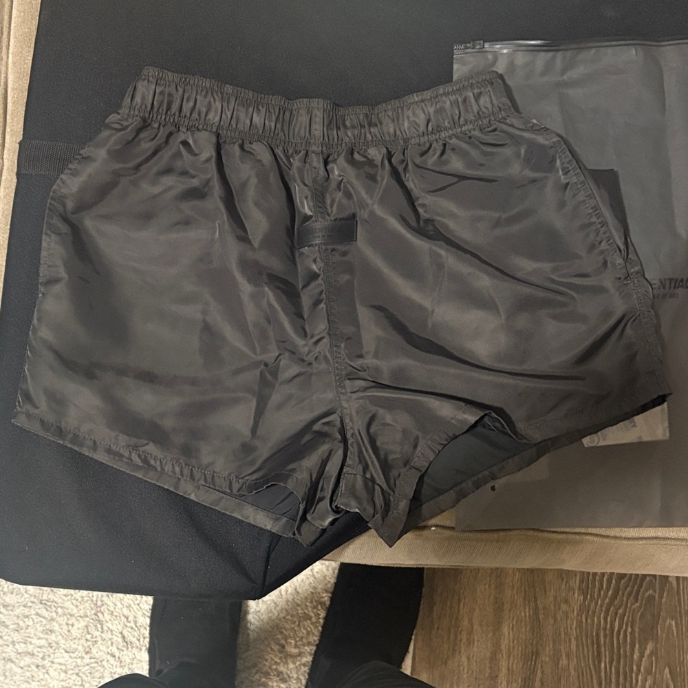 Essentials Charcoal Gray Shorts Medium Never worn / comes with bag
